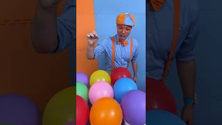 Pop the Balloon Sink or Float with Blippis Vehicle Toys shorts blippi [upl. by Swetlana]