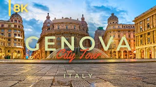 Tour of Genoa Genova ITALY in 8K UltraHD 60fps [upl. by Onaicram709]