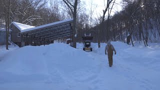 2 From Homestead to Pottery Clearing Snow from the Kiln Area [upl. by Jestude]