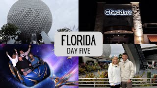 FLORIDA DAY 5  EPCOT  GUARDIANS OF THE GALAXY  SPACE 220  CHEDDARSS SCRATCH KITCHEN [upl. by Xino]