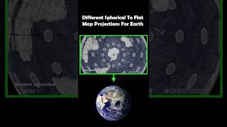 Different Spherical To Flat Map Projections For Earth [upl. by Ayrad]