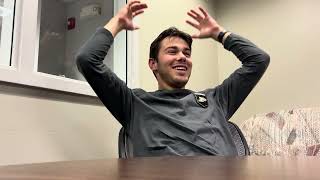 Purdue student Zachary Spangler speaks on the field goals he kicked to win 250 and a car lease [upl. by Ardie656]