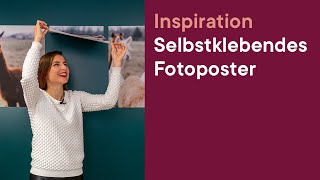 ifolor Inspiration  Das selbstklebende Fotoposter  Aufhängen war nie einfacher [upl. by Llejk]