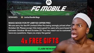 Crazy 4x Free Gifts From EA  Packed a 102 OVR😎 Funny Pack Opening fcmobile [upl. by Cleavland]