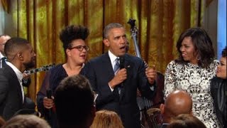 Watch President Obama speak  and sing  at White House tribute to Ray Charles [upl. by Opportina82]