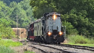 Hocking Valley Scenic Railway At Haydenville Siding 81014 [upl. by Lorie408]