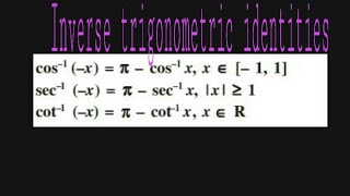 Proof of arcCosxπ–arcCosx arcSecxπ–arcSecx and arcCotxπ–arcCotx [upl. by Haerle]