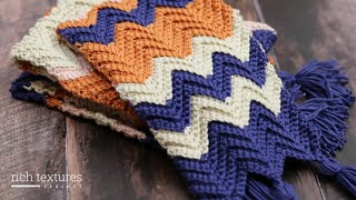 Horizons Scarf Crochet Pattern [upl. by Nataline]