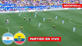 ARGENTINA 11 42 ECUADOR REACCIÓN EN VIVO  COPA AMÉRICA 2024 CUARTOS DE FINAL [upl. by Enahs]