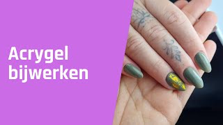 Acrygel nagels bijwerken [upl. by Eiryk]