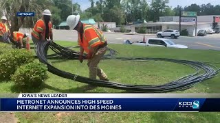 Metronet plans new fiber optic TV and internet service for Des Moines [upl. by Lenno488]