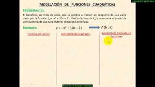 Modelación de funciones cuadráticas [upl. by Witt531]