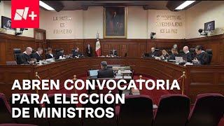 Emiten convocatoria para elección de ministros jueces y magistrados  En Punto [upl. by Ardnohsal]