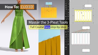 How To Use CLO Pleats  Pleats Tool  Easy Step by Step [upl. by Ydeh]