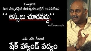 Shake Hands Poem by MM Keeravaani  Vel Records [upl. by Huskamp]