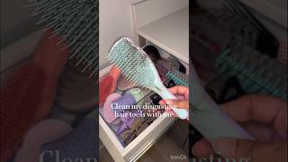 Your sign to clean your hair tools to go longer between washes🫧asmr haircare hairbrush hair [upl. by Buschi]