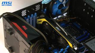 MSI® HOWTO Install graphics card on PCIe x16 slot with butterfly lock [upl. by Aillil]