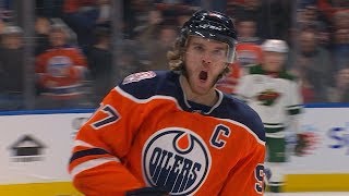 Connor McDavid slices through defense creates space to snipe goal [upl. by Oys]