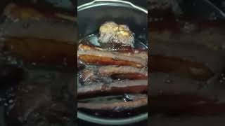 Air fryer marinated pork ribs cooking shorts trending [upl. by Keever]