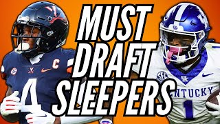 MUST DRAFT Rookie Sleepers in Dynasty Fantasy Football [upl. by Bertila]