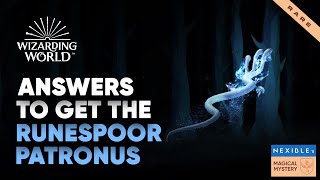 How to get Runespoor Patronus on Wizarding World Pottermore  Hogwarts Legacy [upl. by Dygal577]