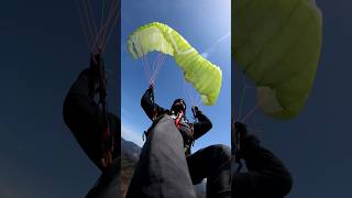 CRAZY PARAGLIDING COLLAPSE 💥💣😲 shorts collapse gonewrong fail crash flying [upl. by Lukash]