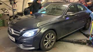 Mercedes W205 C class C220 C250d servicing [upl. by Reagen]