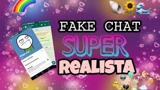 O FAKE CHAT MAIS REALISTA IDÊNTICO AO WHATSAPP QUE JÁ VI 🌻😊 [upl. by Eseryt]