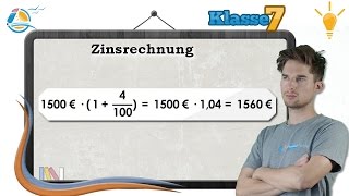 Zinsrechnung verstehen  Klasse 7 ★ Wissen [upl. by Lucilia]