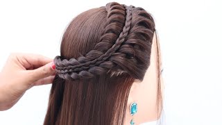 top cutesy hairstyle for birthday girl  open hairstyle for party  hair style girl [upl. by Stav]