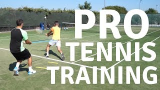 Professional Tennis Training Drills with Top Tennis Training [upl. by Dnomayd]