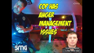 LRPD cop gets mad when sleeping man doesnt answer door [upl. by Dorreg]