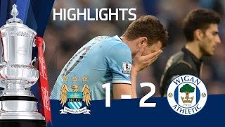 MANCHESTER CITY VS WIGAN ATHLETIC 12 Official goals and highlights FA Cup Sixth Round HD [upl. by Redmond921]