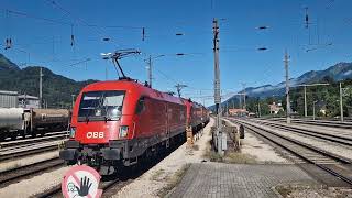 Einfahrt des Güterlokzug GLZ 88371 am 27082024 in Bludenz [upl. by Aland966]