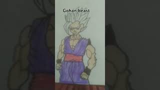 Gohan beast Vs Vegeta ultra ego drawing art gohan [upl. by Mcconnell]