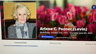 Arlene C Pozner funeral [upl. by Nawaj773]