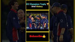 ICC Champions Trophy 🏆 Brief History  factsmaavalite iccchampionstrophy history championstrophy [upl. by Ransome859]