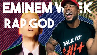 EMINEM WEEK11  RAP GOD  I NEVER REALLY quotLISTENEDquot TO IT BEFORE [upl. by Nwahsem]