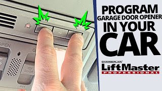 LiftMaster Garage Door Opener Programming to Car in Panama City FL [upl. by Bordie]