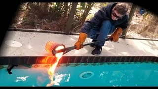 Pouring lava in my pool [upl. by Analli]