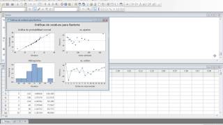 40 Regresión logaritmica transformando variables con Minitab 16 [upl. by Anead735]