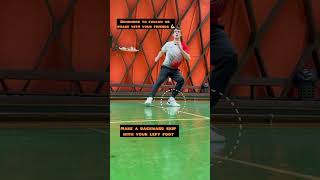 Badminton footwork tutorial “Scissor jump” badminton shorts shortvideo badmintonlovers [upl. by Ruelle]