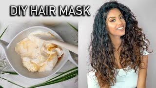 4 Ingredient Moisturizing amp Repairing Hair Mask for DryDamaged Hair  AribaPervaiz  Natural DIY [upl. by Sand878]