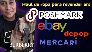 Nuevo Haul de ropa para revender Online en poshmark  Ebay Mercari Depop  marcas Bolo [upl. by Hajidak371]