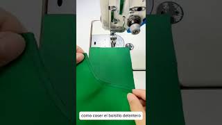 como coser el bolsillo delantero del pantalón fácil shorts [upl. by Elaynad]