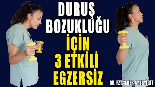 DURUŞ BOZUKLUĞU İÇİN 3 ETKİLİ EGZERSİZ aktifizyo fiziktedavi duruşbozukluğu [upl. by Shirlee]