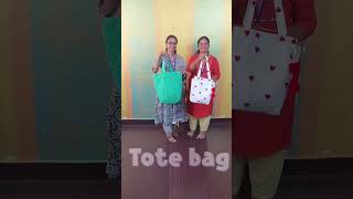 Handmade bags by students of DSOFT fashion designing  saranya ponvannanstyle  creativity course [upl. by Nlyak495]