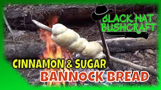 Cinnamon amp Sugar Bannock Cooking Bannock on a Stick [upl. by Timrek]