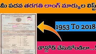 How to download ssc AP 10th Class Long marks memo in telugu [upl. by Isola]