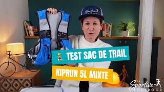 Test du sac trail Kiprun 5 litres mixte [upl. by Gilder947]